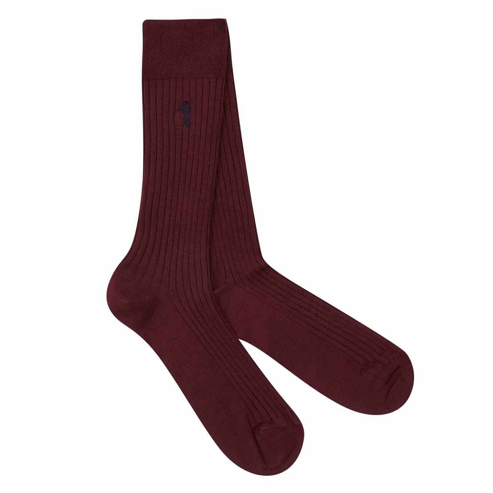 London Sock Rich Burgundy - Kormákur & Skjöldur