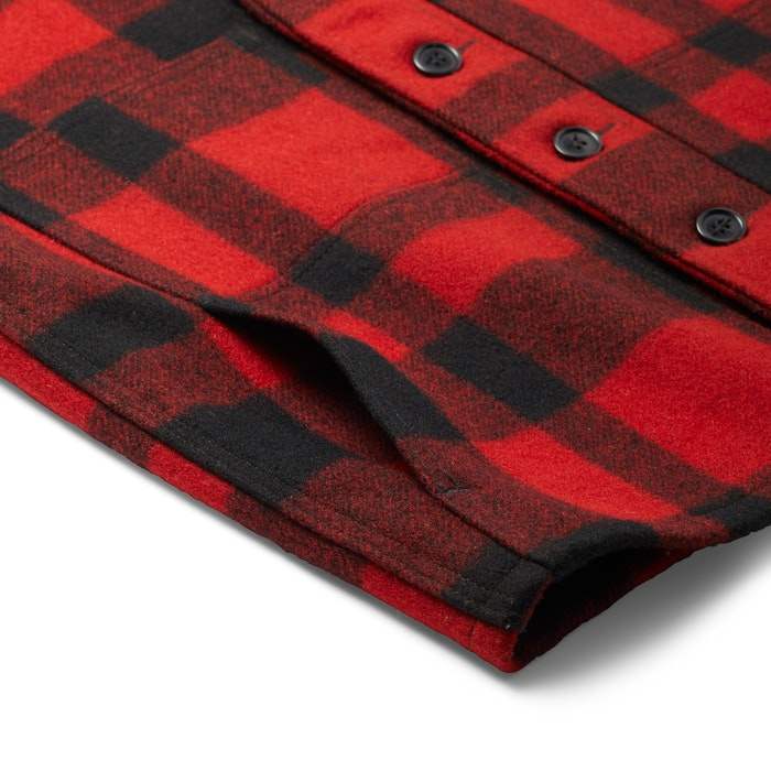 Filson Vesti - Mackinaw Wool Vest - Red Black - Kormákur & Skjöldur