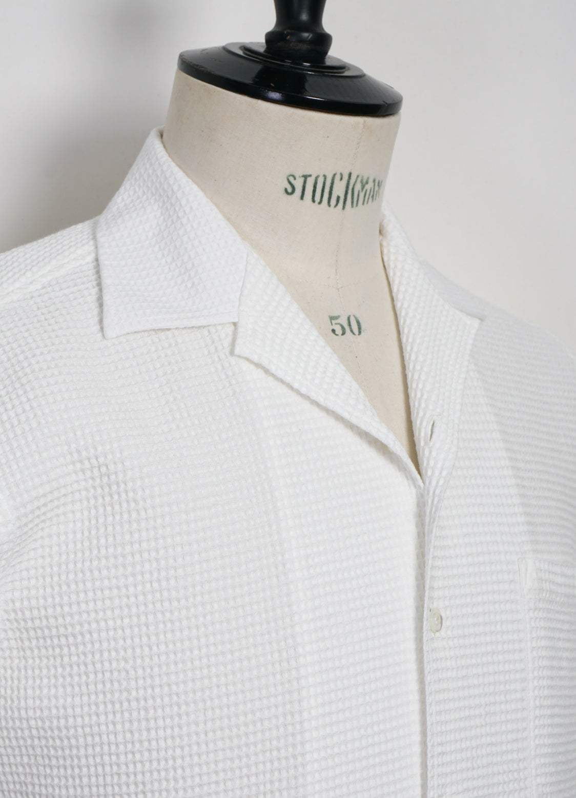 Hansen Stuttermaskyrta - Jonny - Waffle White