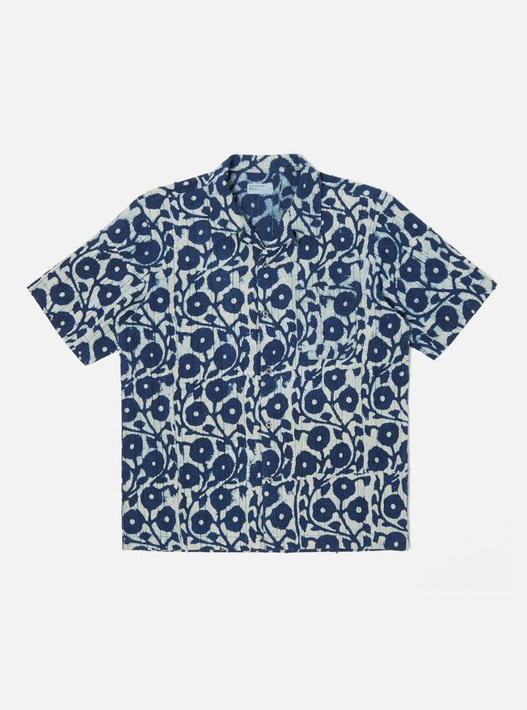 Universal Works Stuttermaskyrta Road Shirt - Indigo
