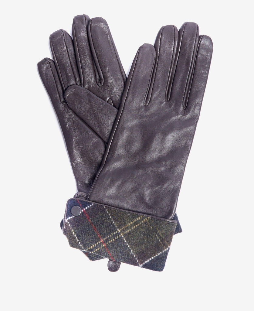 Barbour Dömuhanskar - Lady Jane Leather Glove - Chocolate/Dress