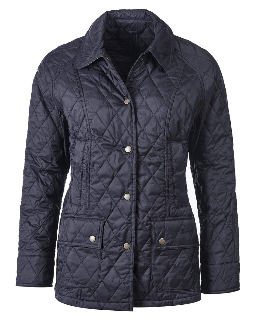 Barbour Dömujakki - Summer Beadnell Quilt - Navy