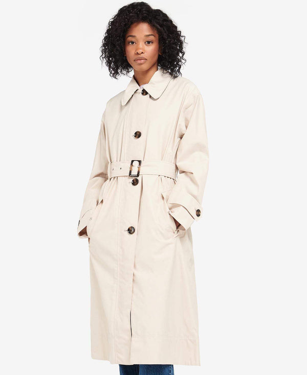 Barbour Dömujakki - Somerland Jacket - Blanc/Ancient Poplar