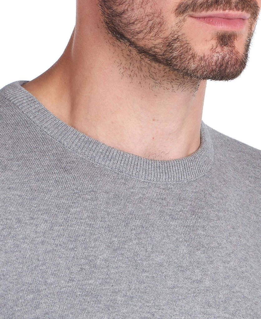 barbour pima cotton crew neck jumper