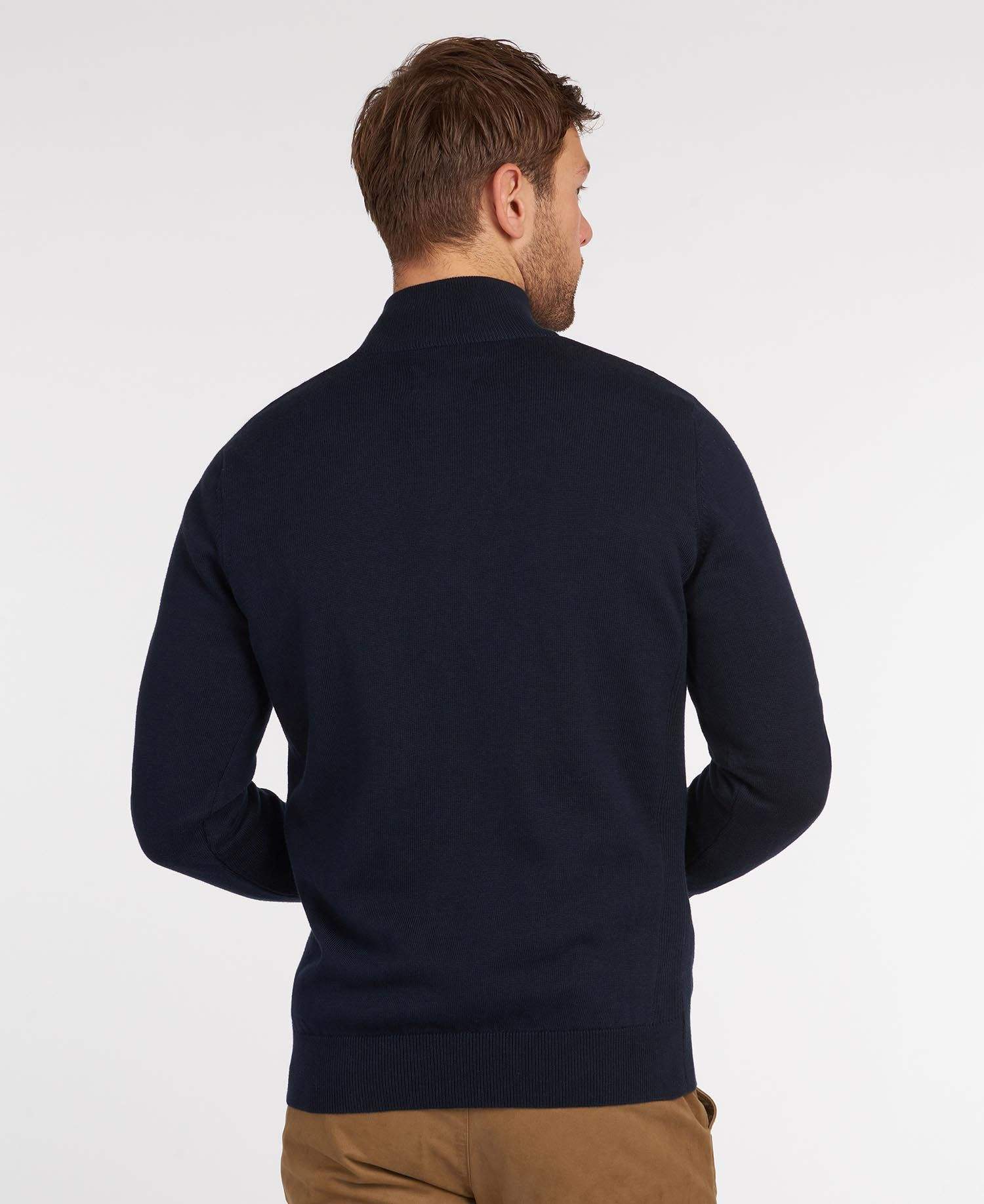 Barbour Peysa - Cotton Half Zip - Navy - Kormákur & Skjöldur