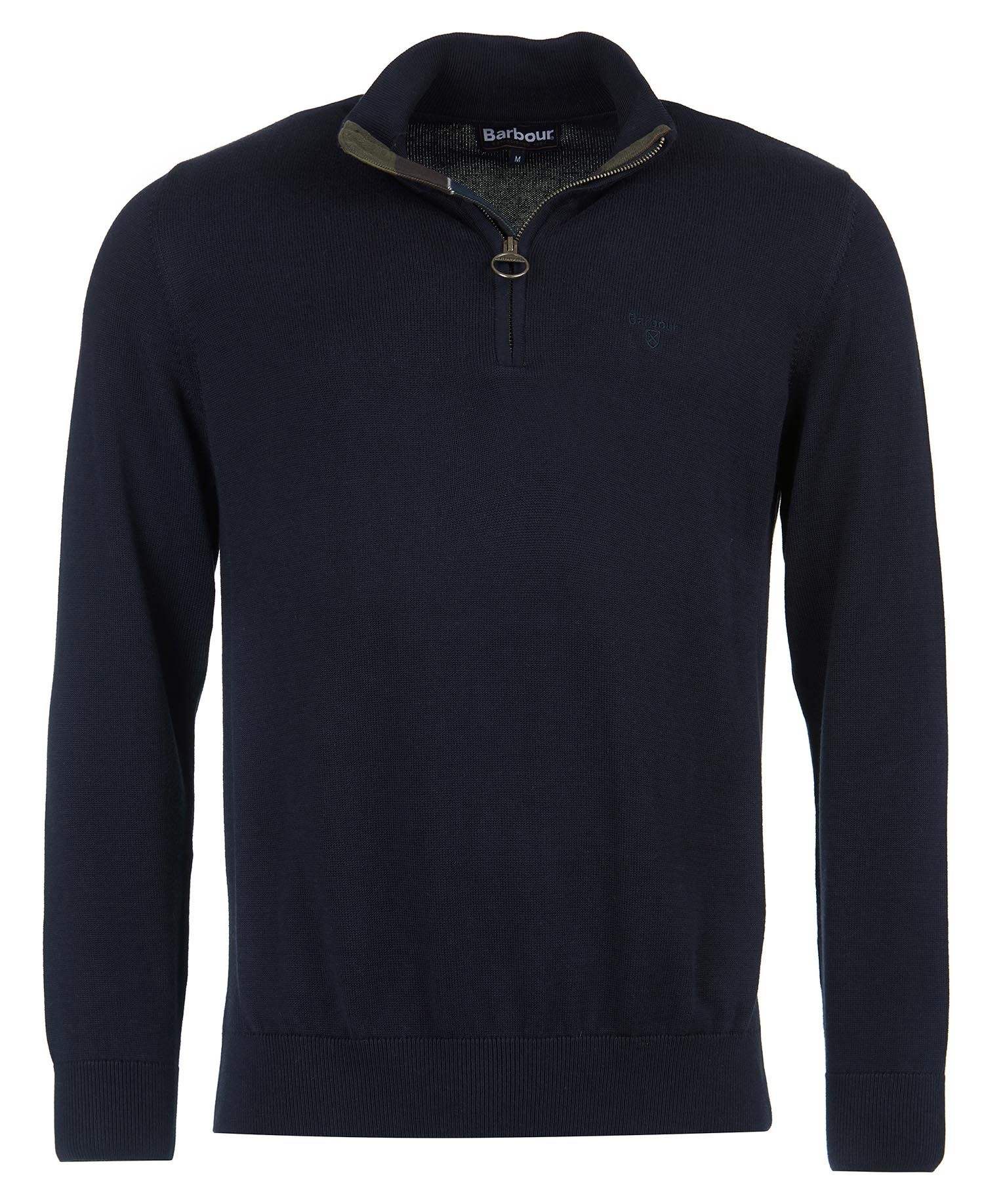 Barbour Peysa - Cotton Half Zip - Navy - Kormákur & Skjöldur