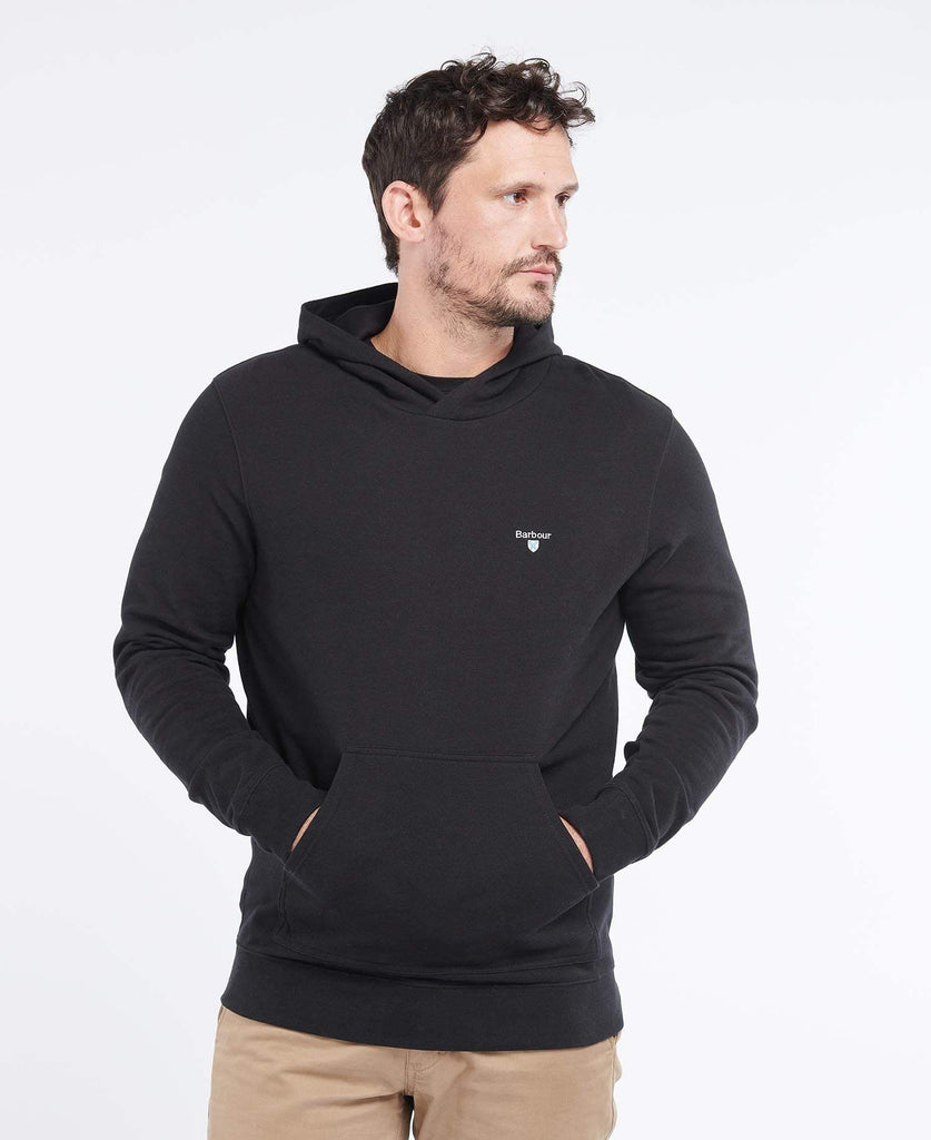 Barbour Hettupeysa Essentials Pop Over Hoodie Black Kormakur Skjoldur