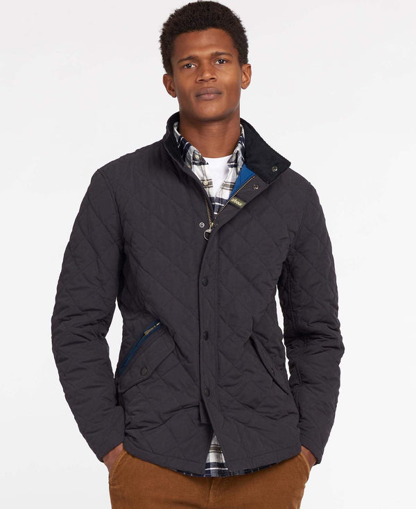 Barbour Vatteraður Jakki - Shoveler Quilted Jacket - Navy