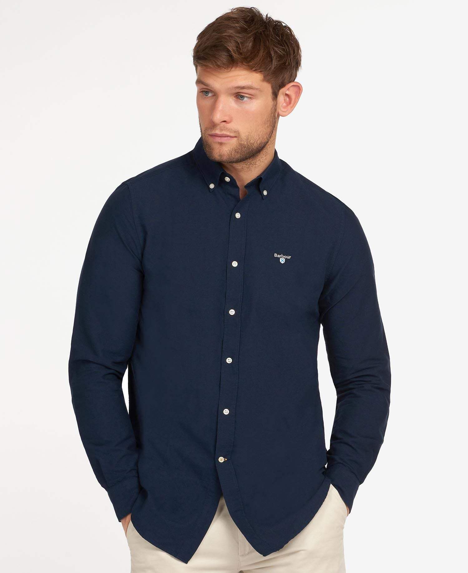Barbour Skyrta - Oxtown Shirt - Navy - Kormákur & Skjöldur