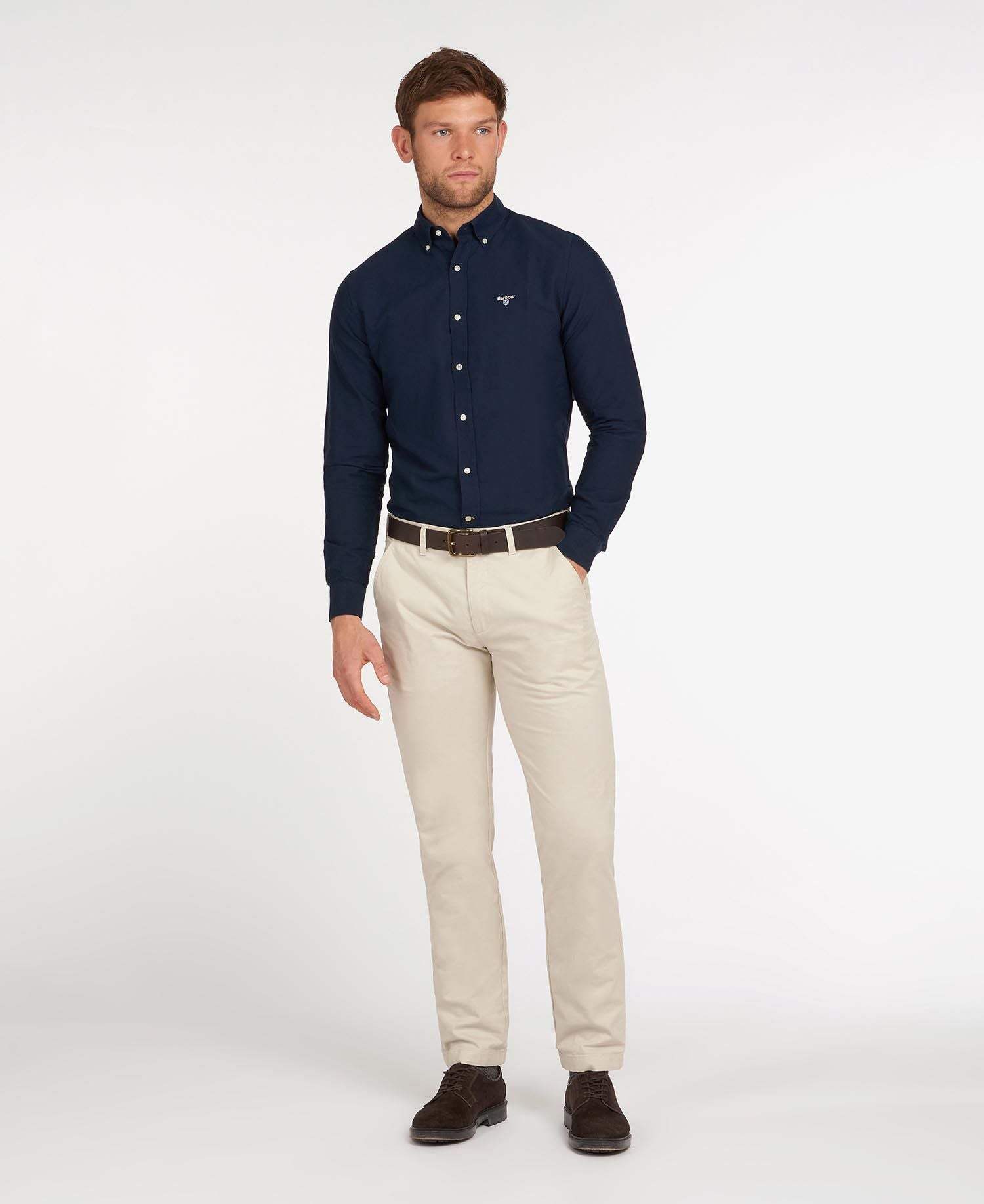 Barbour Skyrta - Oxtown Shirt - Navy - Kormákur & Skjöldur