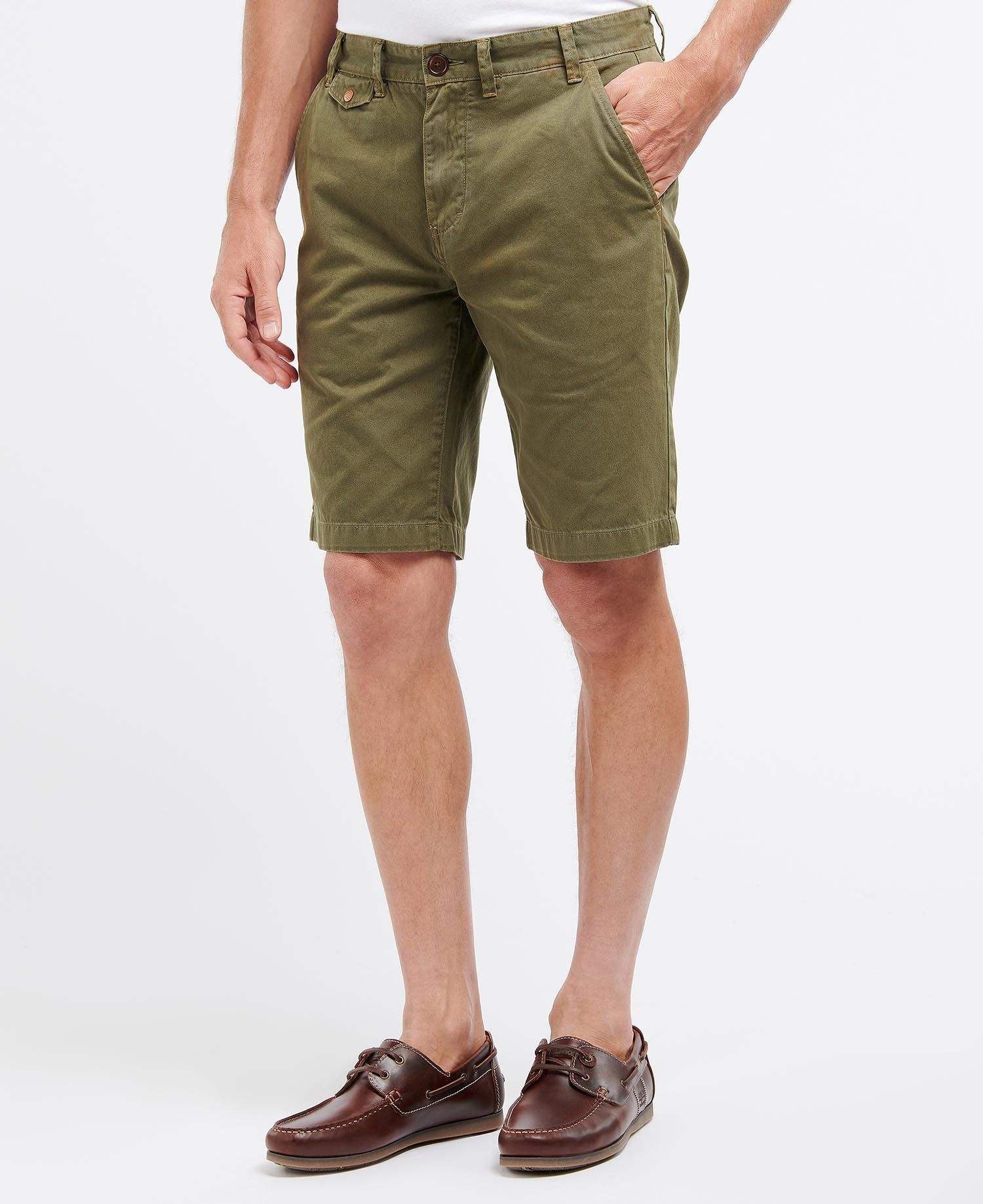 Barbour Stuttbuxur - Neuston Twill - Ivy Green - Kormákur & Skjöldur