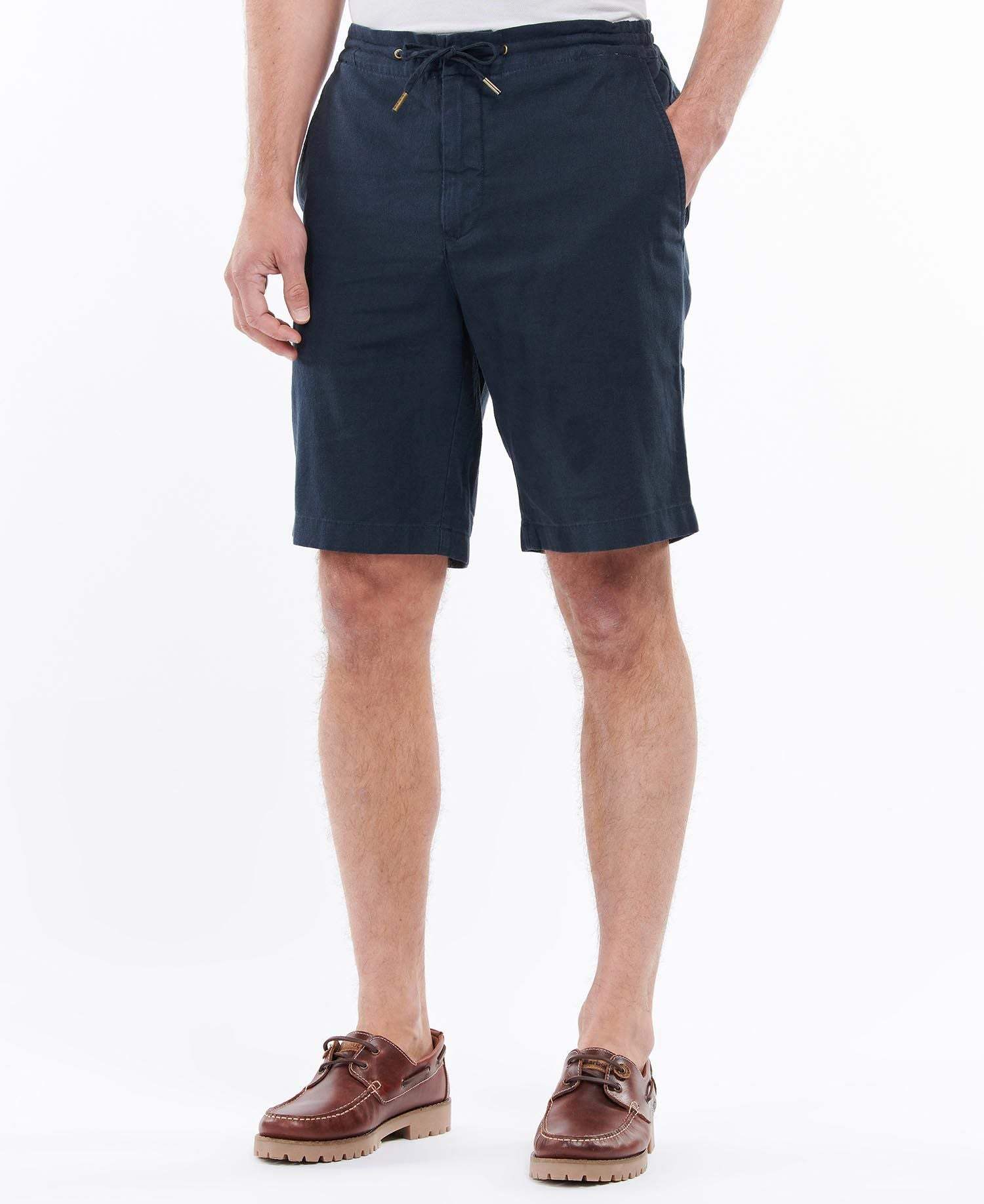 Barbour Stuttbuxur - Linen Short - City Navy - Kormákur & Skjöldur
