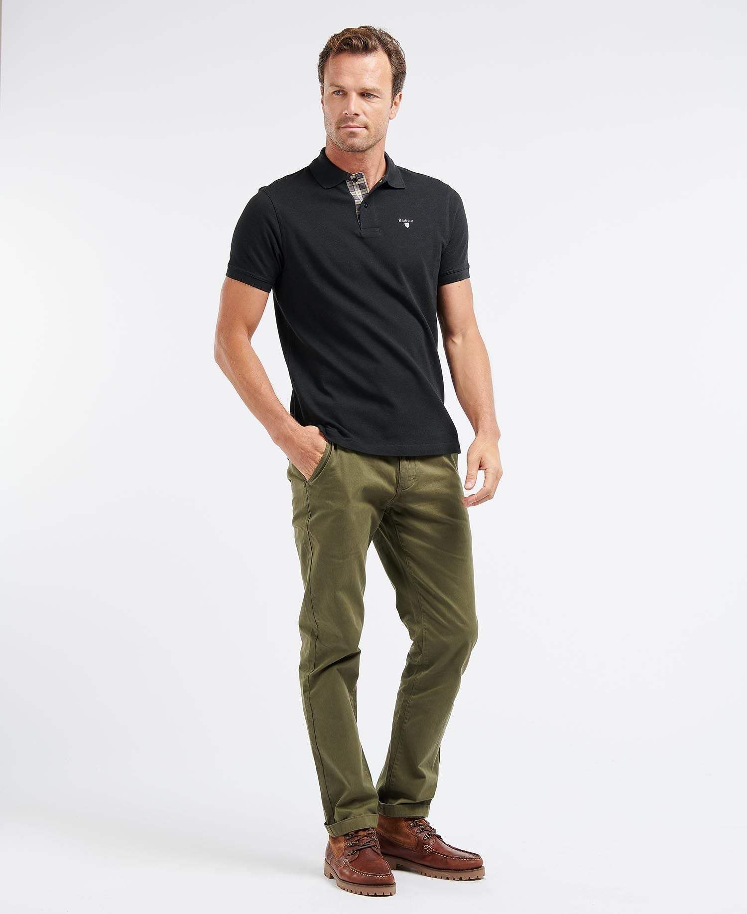 Barbour Buxur - Neuston Twill Chino -  Ivy Green