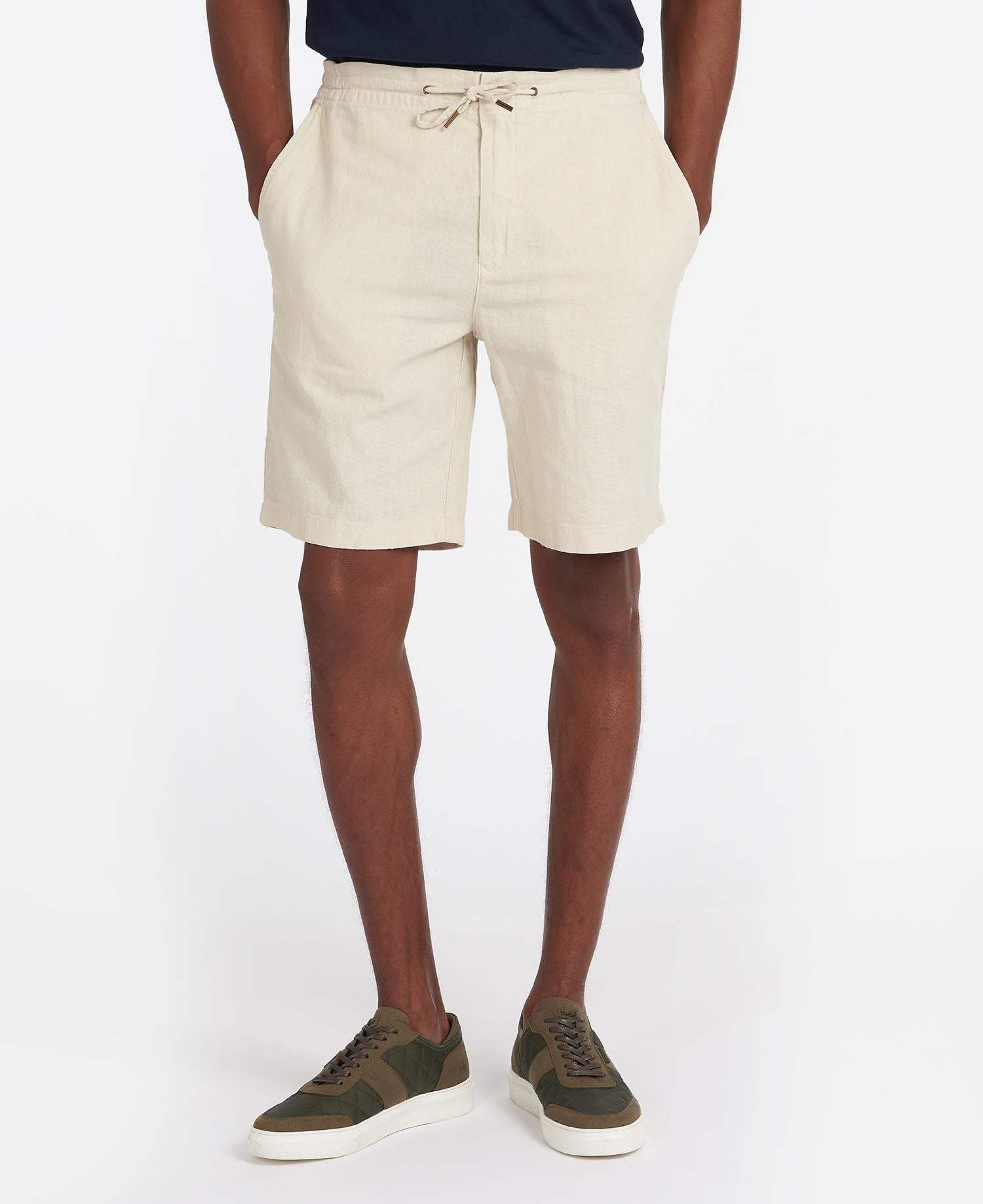 Barbour Stuttbuxur - Linen Short - Lt Stone - Kormákur & Skjöldur