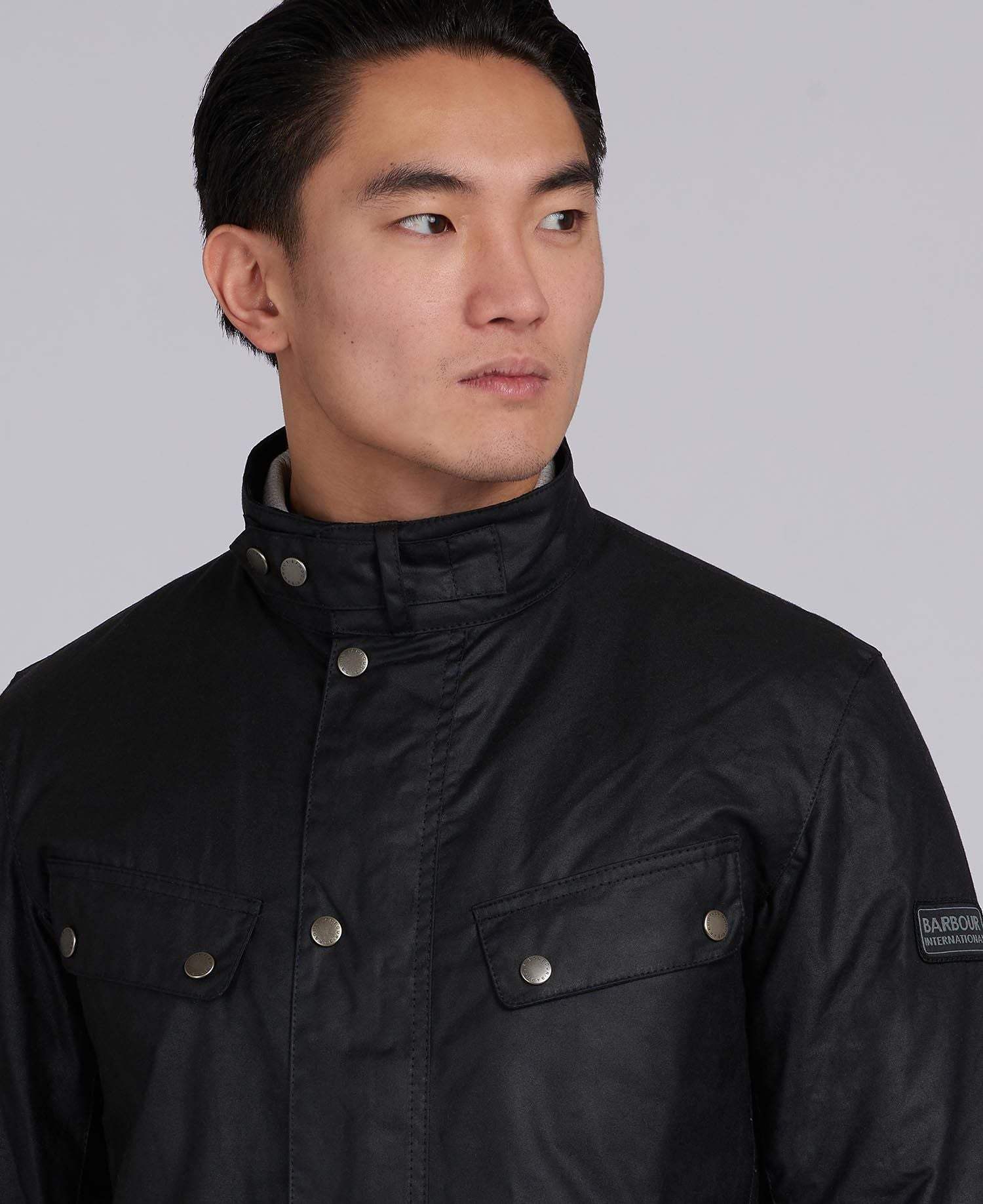 Barbour Intl.   Duke Wax Jacket  Black - Kormákur & Skjöldur