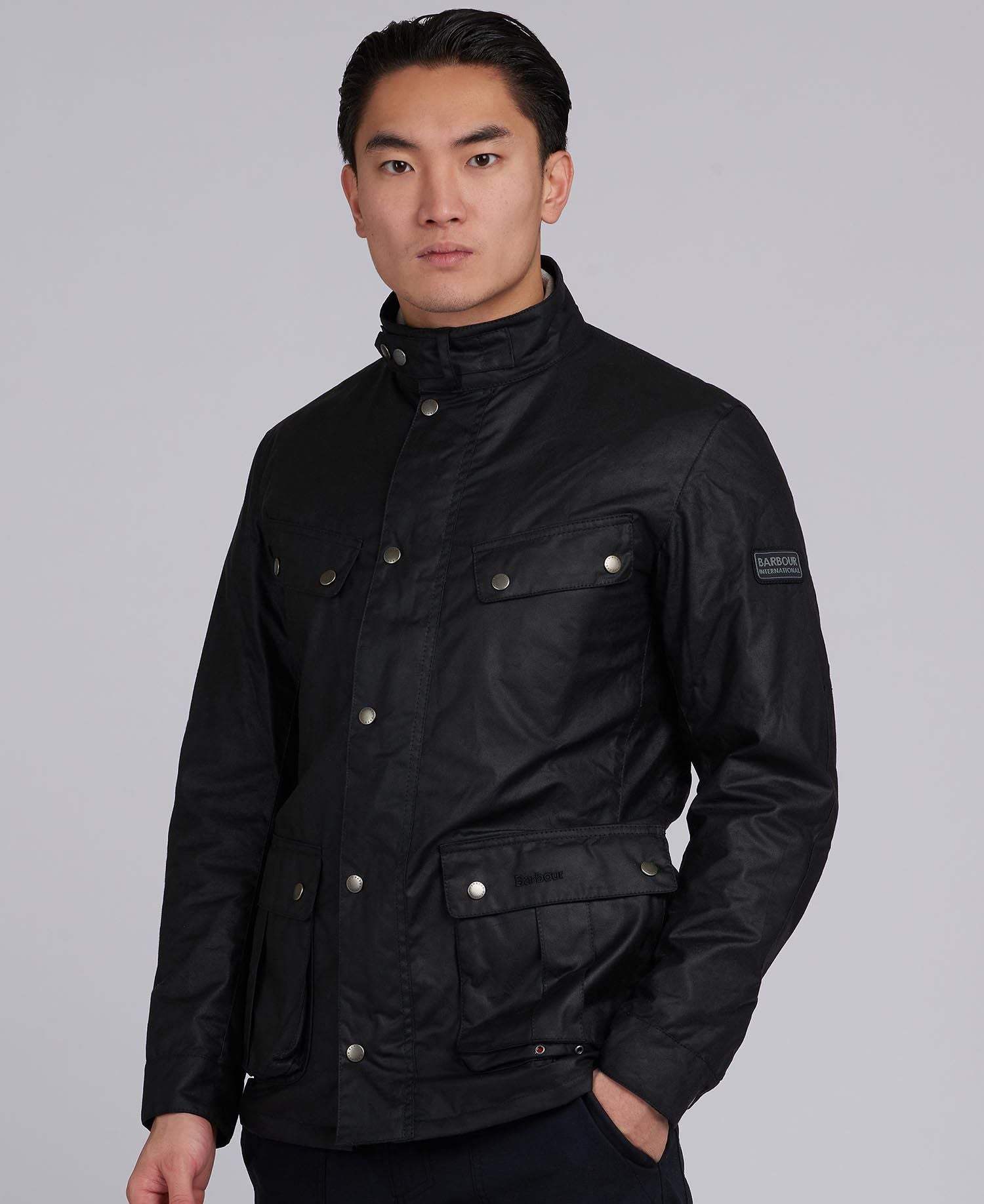 Barbour Intl.   Duke Wax Jacket  Black - Kormákur & Skjöldur