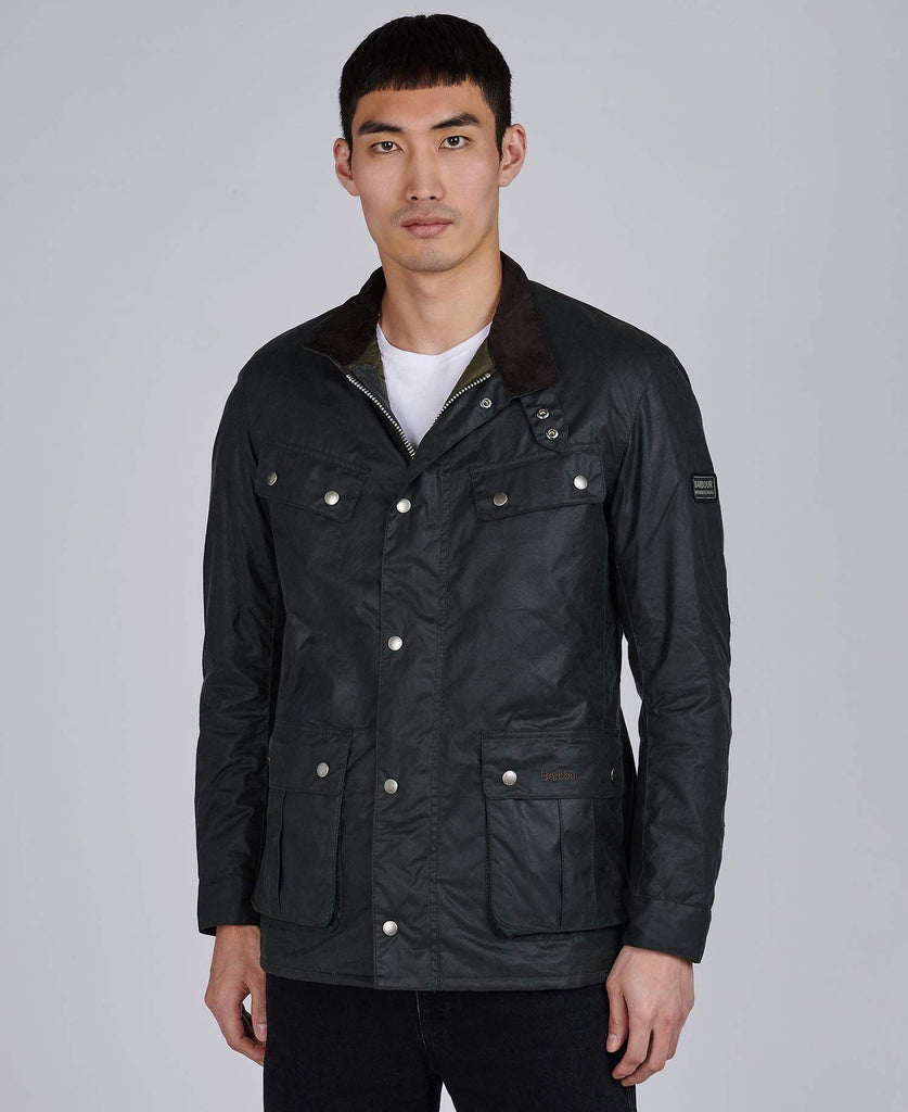 Barbour duke jacket sage top