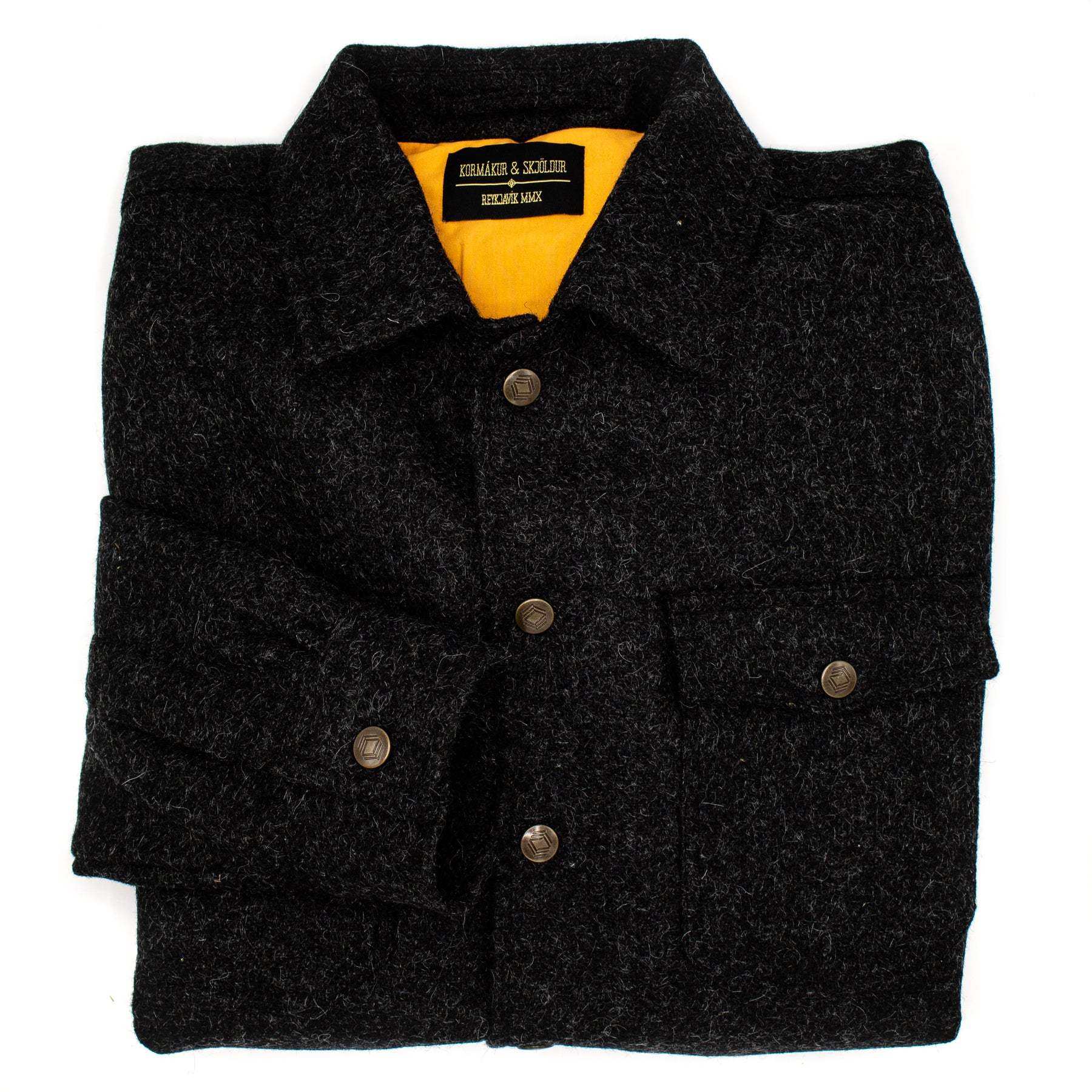K&S Icelandic Tweed Yfirskyrta - Fjárhirðirinn - Svarti Sauðurinn - Kormákur & Skjöldur