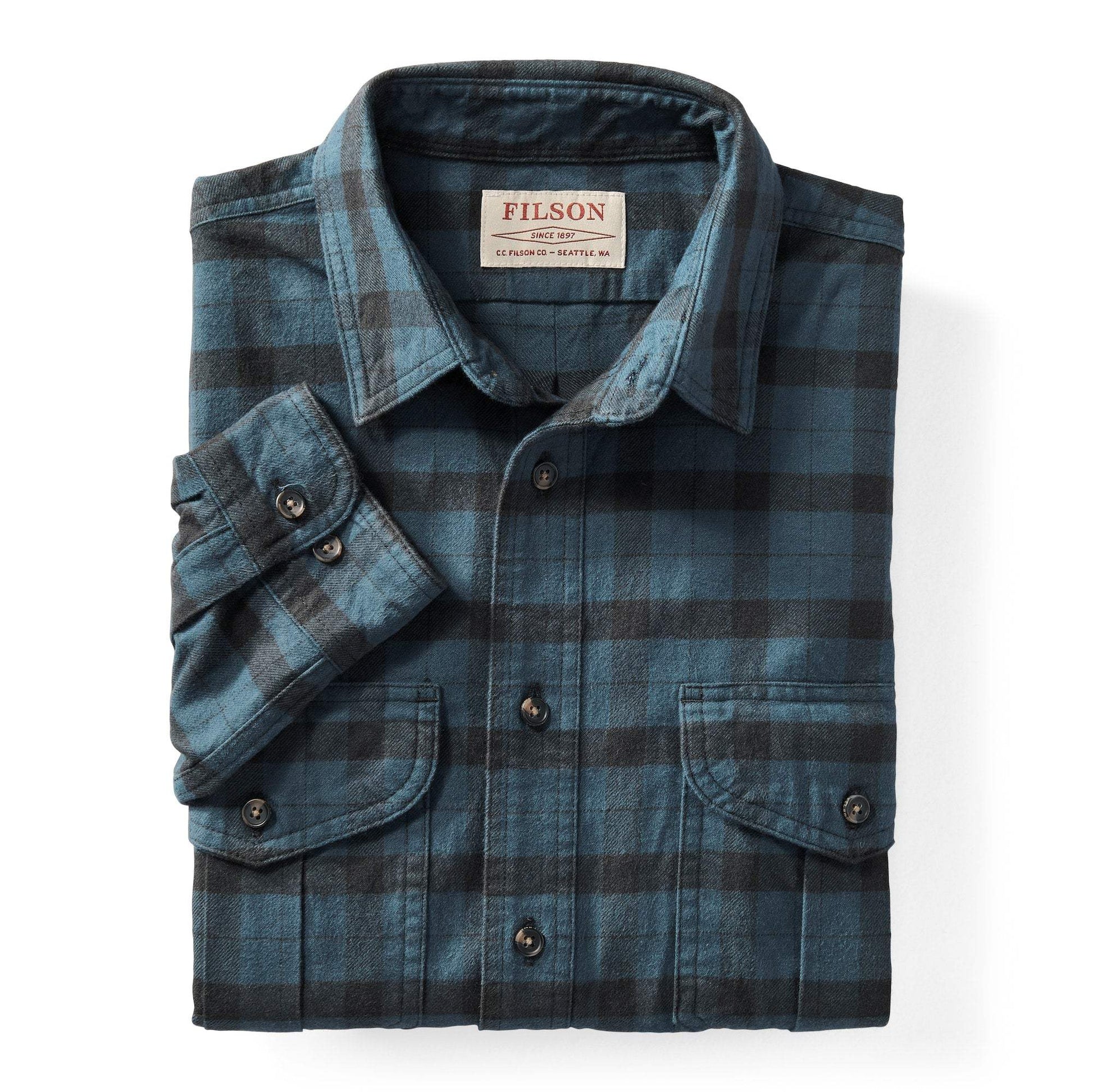 Filson Skyrta - Alaskan Guide Shirt - Midnight / Black - Kormákur & Skjöldur