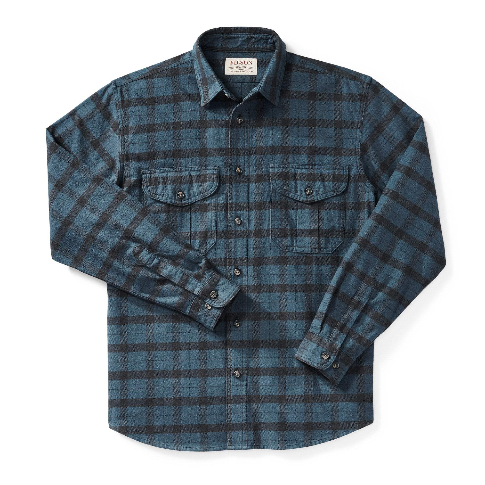 Filson Skyrta - Alaskan Guide Shirt - Midnight / Black - Kormákur & Skjöldur