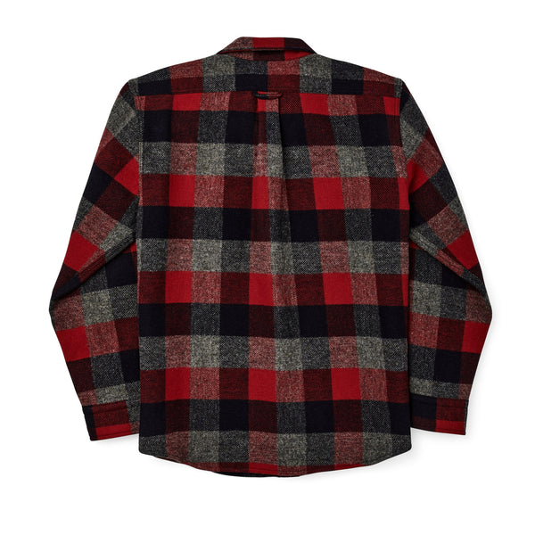 Filson Skyrta - Northwest Wool Shirt - Red/Navy/Charcoal